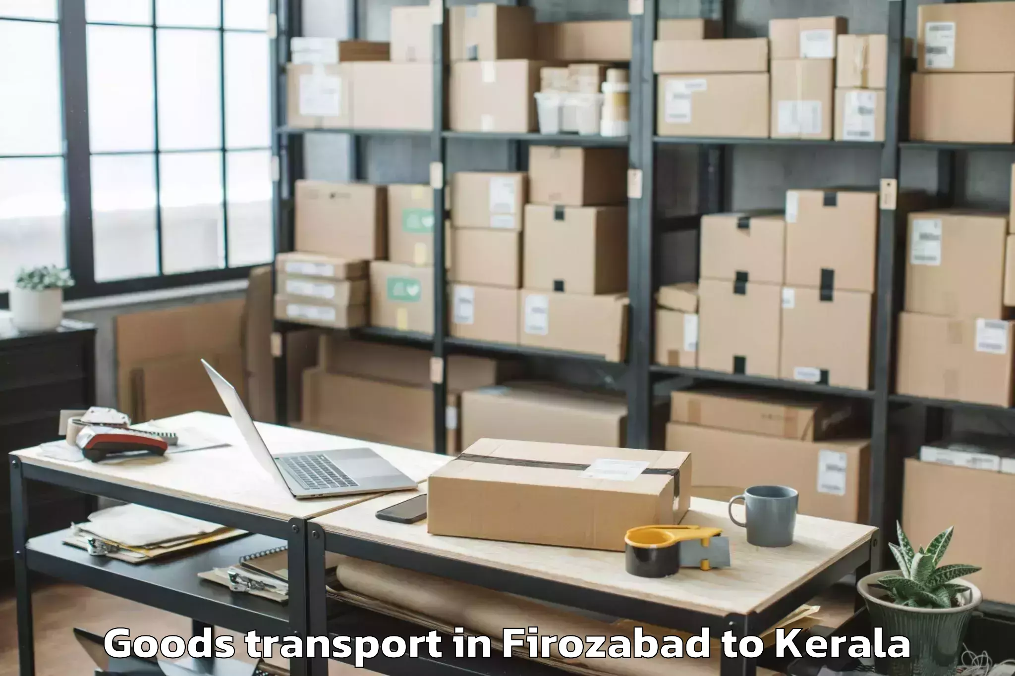 Hassle-Free Firozabad to Rp Mall Calicut Goods Transport